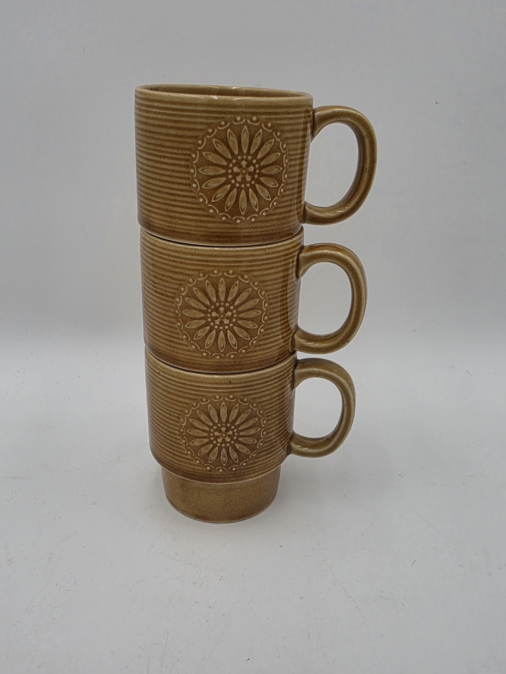 Vintage Japan Stoneware Coffee Mugs
